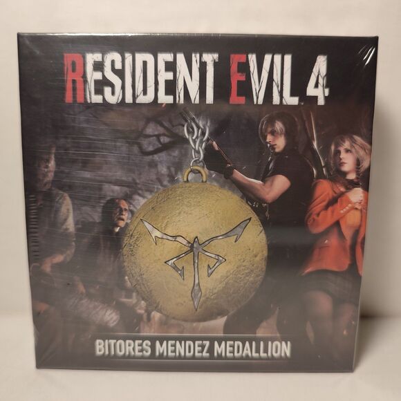 Resident Evil 4 Upgrade Ticket Figurine Bitores Medallion & Ashleys Necklace Set - Picture 12 of 15